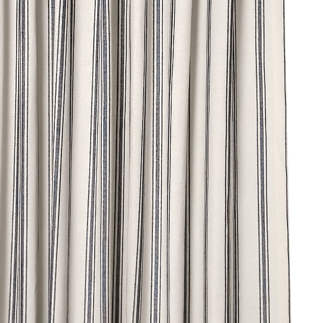 Loxley Yarn-Dyed Cotton Curtains & Drapes Soft Top