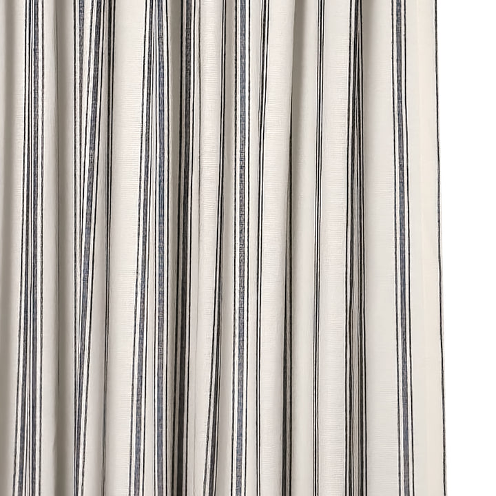 Loxley Yarn-Dyed Cotton Curtains & Drapes Soft Top