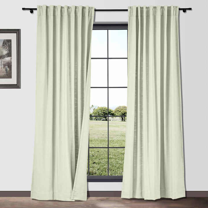 Bella Cotton Blend Curtains & Drapes Soft Top