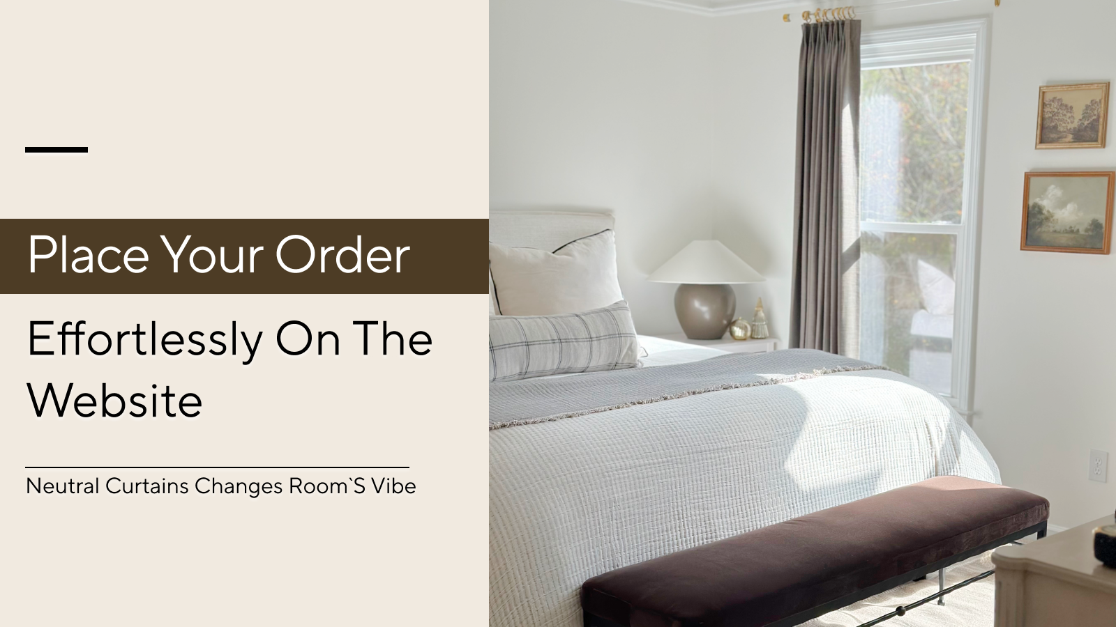 Measure and custom, order your curtains now!