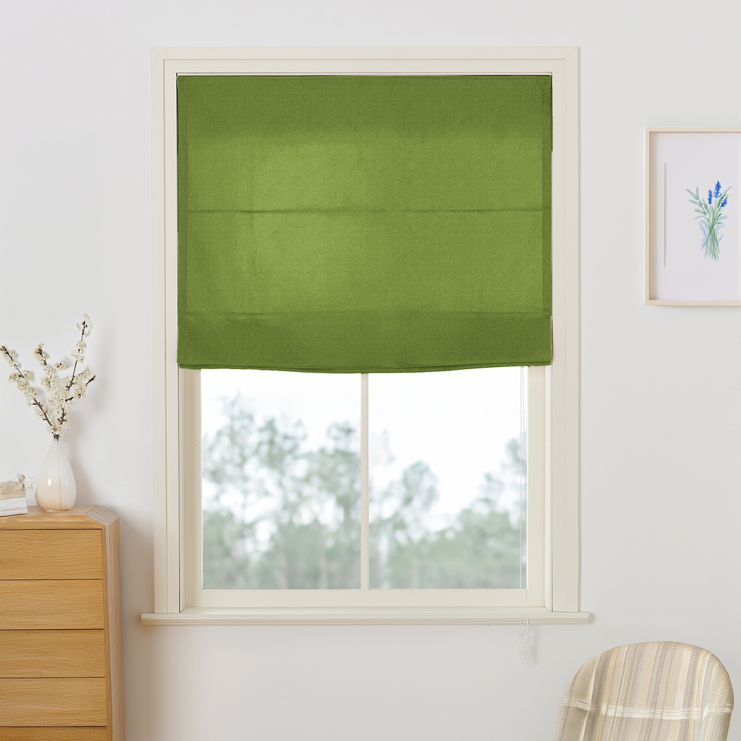 Maillard Velvet Roman Shades & Blinds | Flat Fold