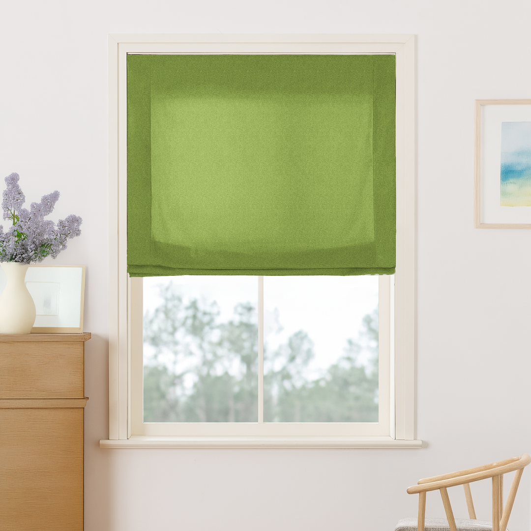 Maillard Velvet No-Drill Roman Shades & Blinds | Relaxed