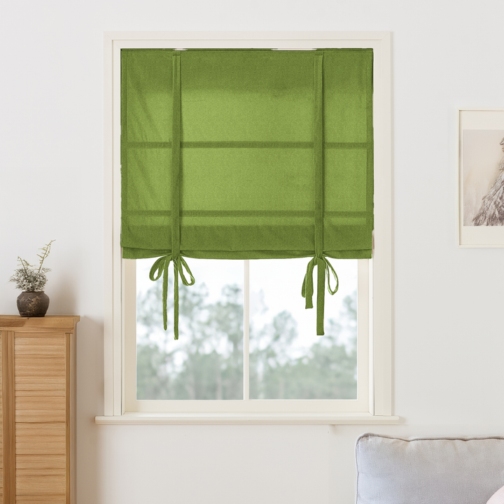 Maillard Velvet Roman Shades & Blinds | Tie