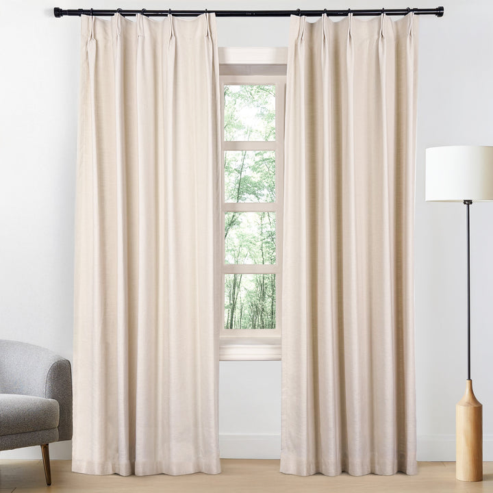 Bella Cotton Blend Curtains & Drapes Pleated