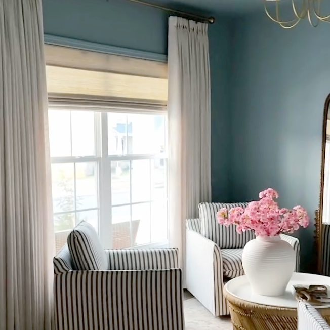 Lily Linen Curtains & Drapes French Pleated