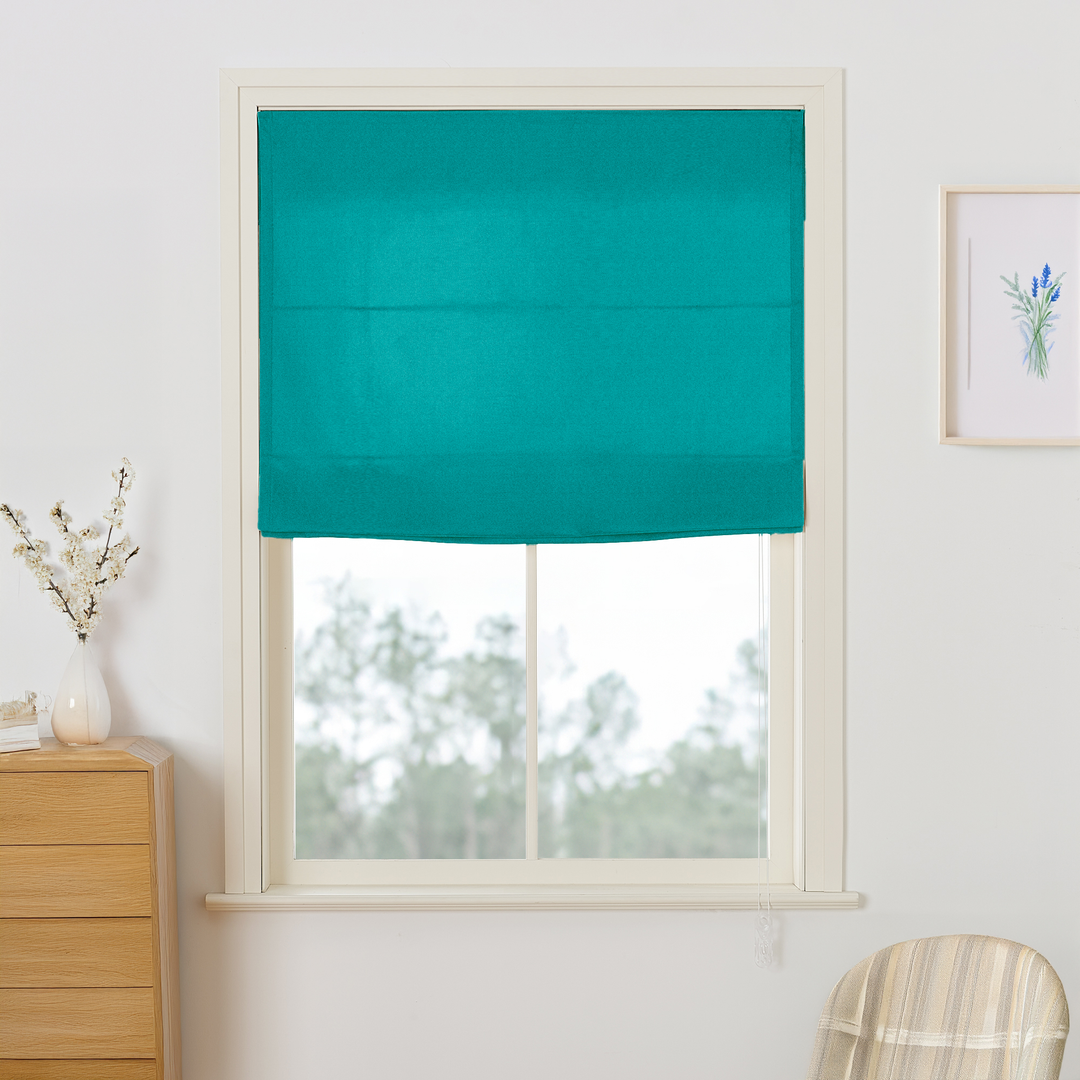 Maillard Velvet Roman Shades & Blinds | Flat Fold