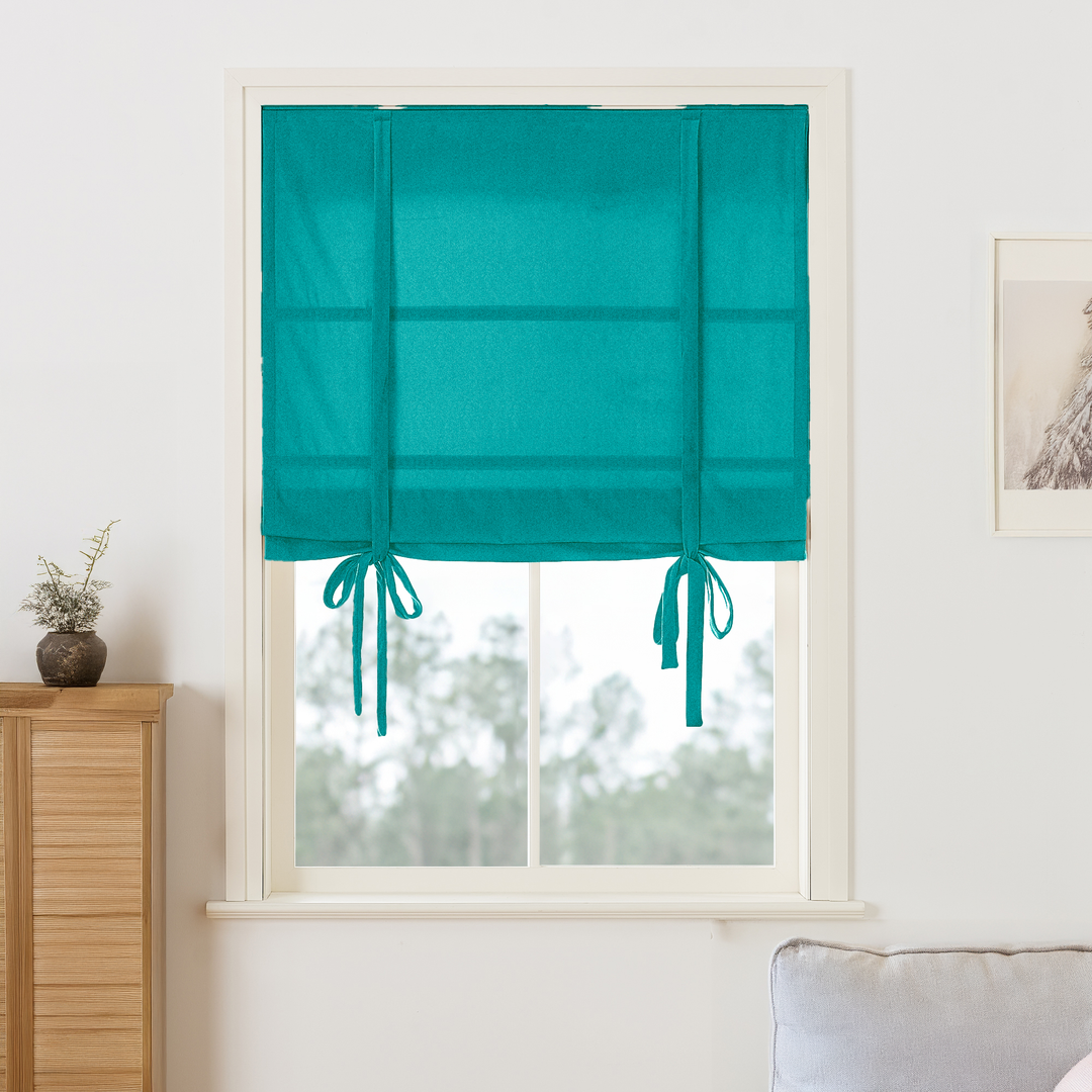 Maillard Velvet Roman Shades & Blinds | Tie