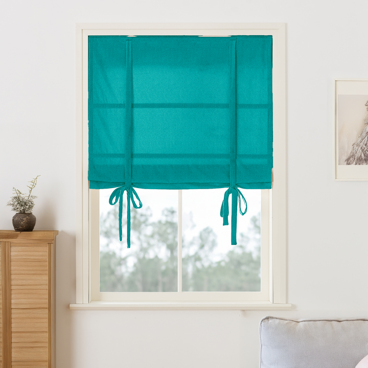 Maillard Velvet Roman Shades & Blinds | Tie