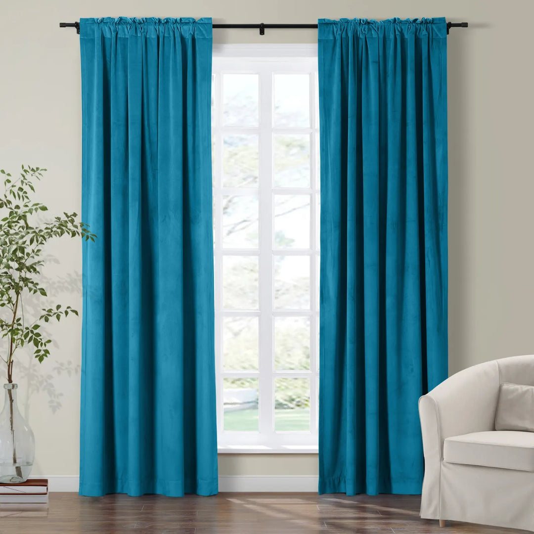 Maillard Velvet Curtains & Drapes Soft Top