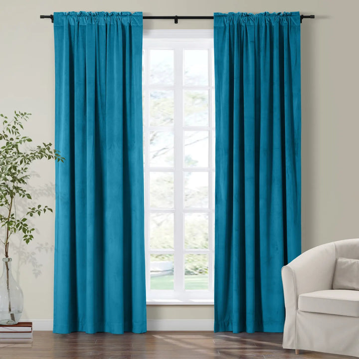 Maillard Velvet Curtains & Drapes Soft Top