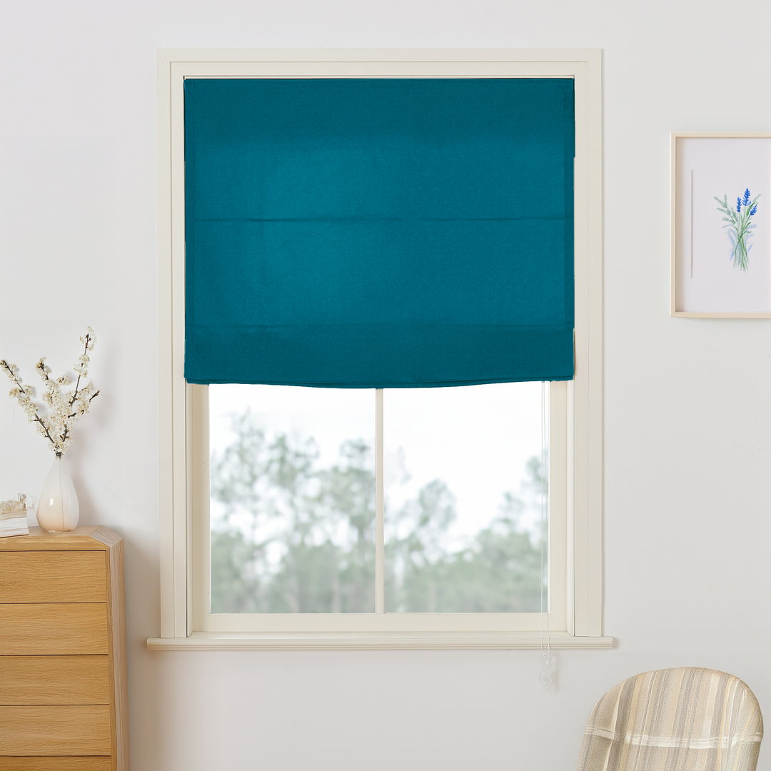 Maillard Velvet Roman Shades & Blinds | Flat Fold