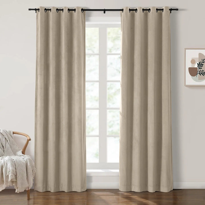 Maillard Velvet Curtains & Drapes Grommet