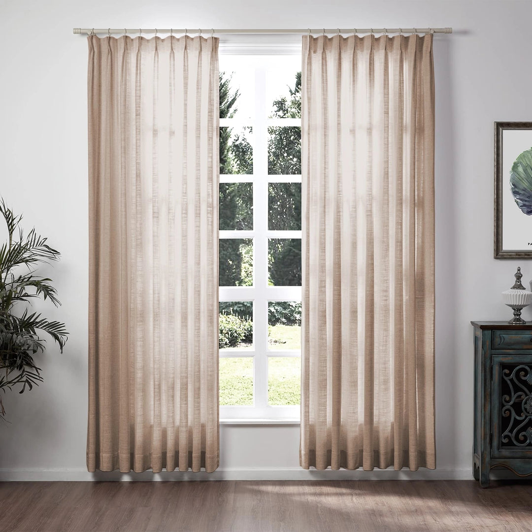 Lily Linen Curtains & Drapes Soft top