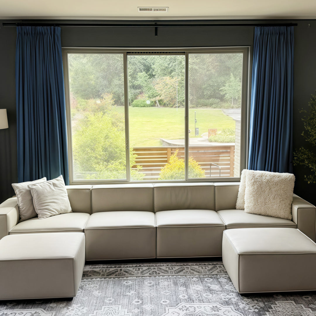 Belgian Flax Linen Curtains & Drapes Pleated