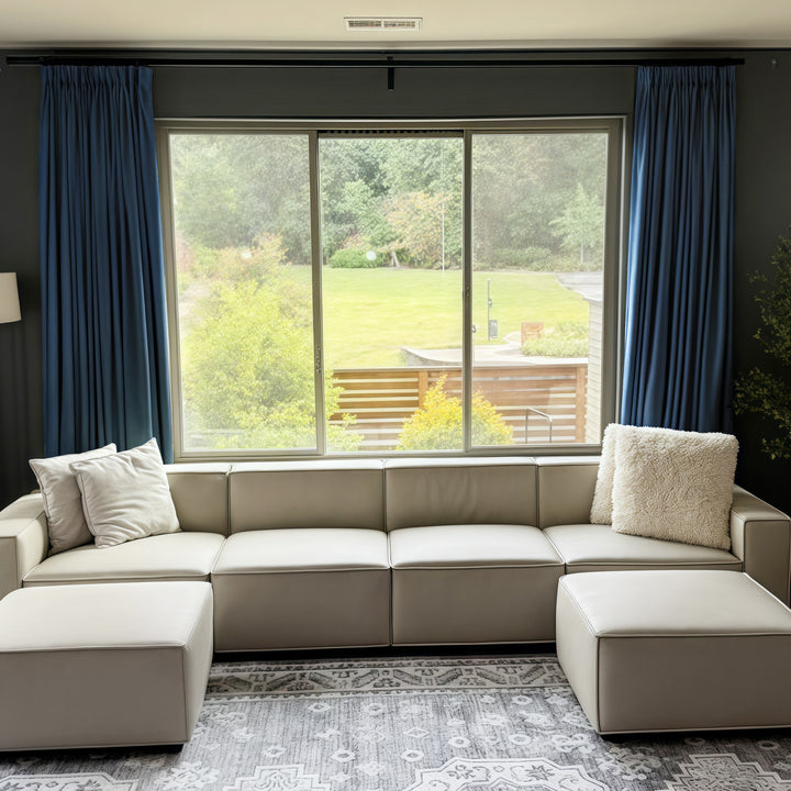 Belgian Flax Linen Curtains & Drapes Pleated