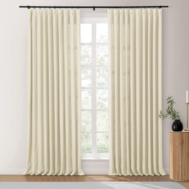 Bella Cotton Blend Curtains & Drapes Pleated