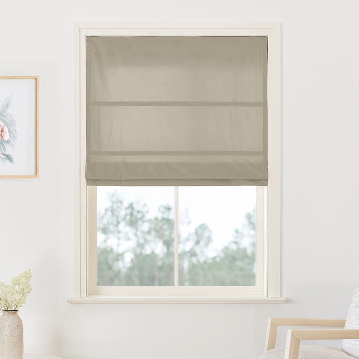 Maillard Velvet No-Drill Roman Shades & Blinds | Fold