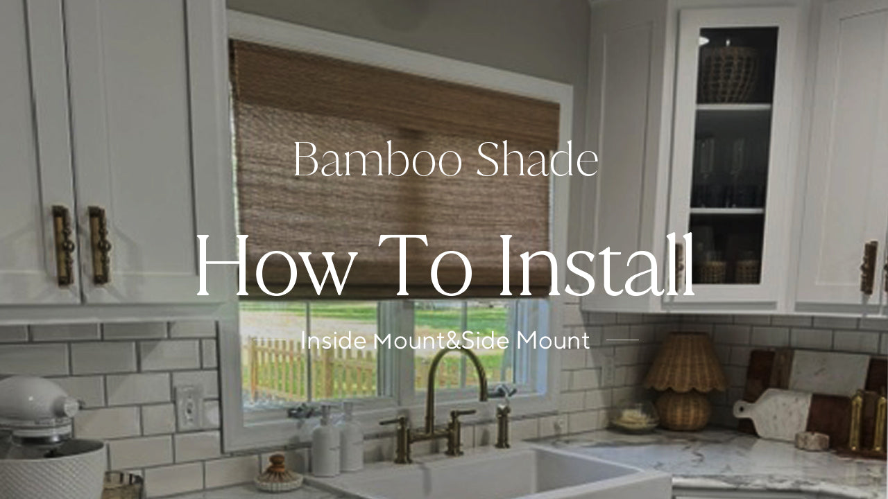 How To Install Bamboo Shades (Inside Mount)-Side Mount