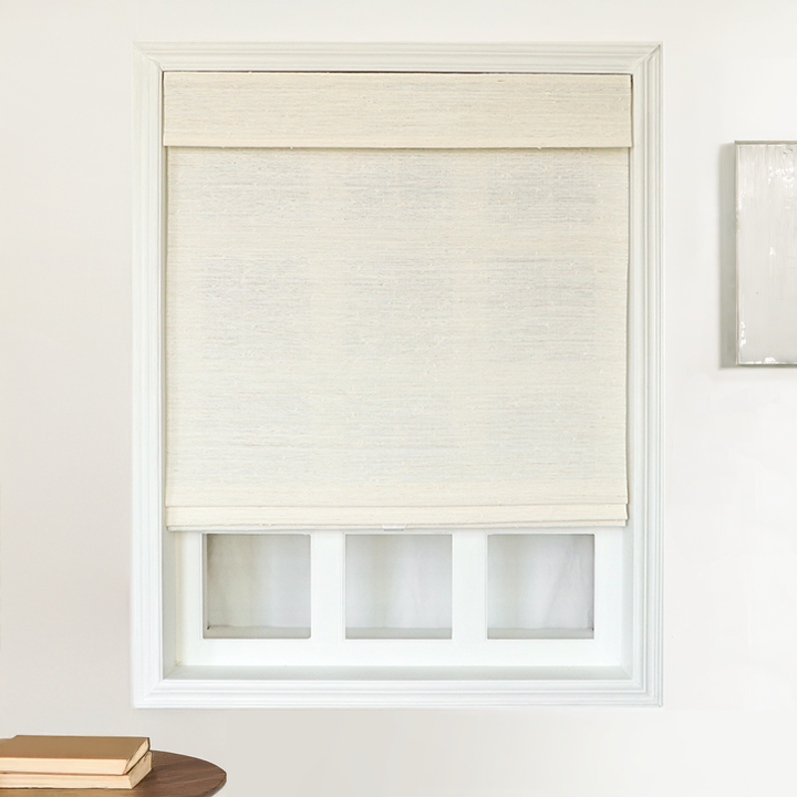 Ramie Woven Bamboo Blinds & Shades | Beige White