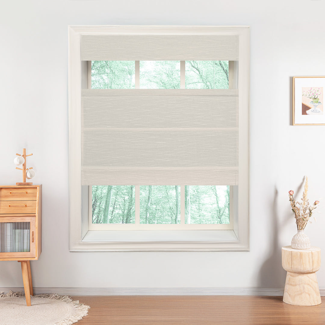 Annie Blackout Flame Retardant Roman Shades & Blinds | Top Down Bottom Up