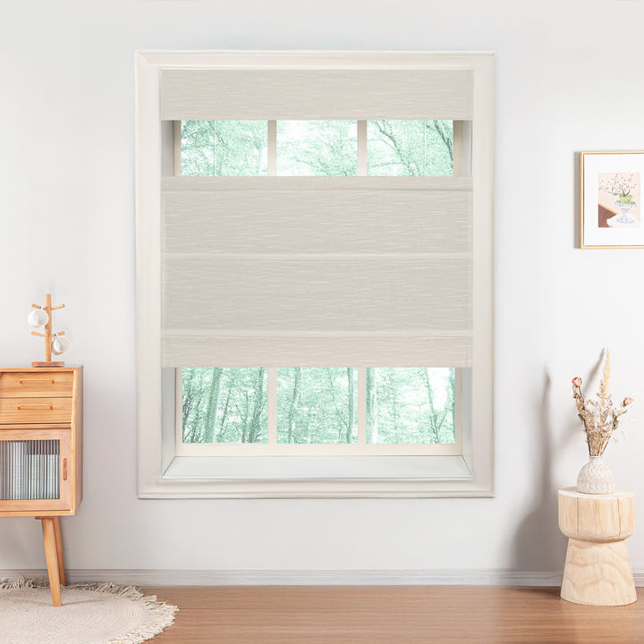 Annie Blackout Flame Retardant Roman Shades & Blinds | Top Down Bottom Up