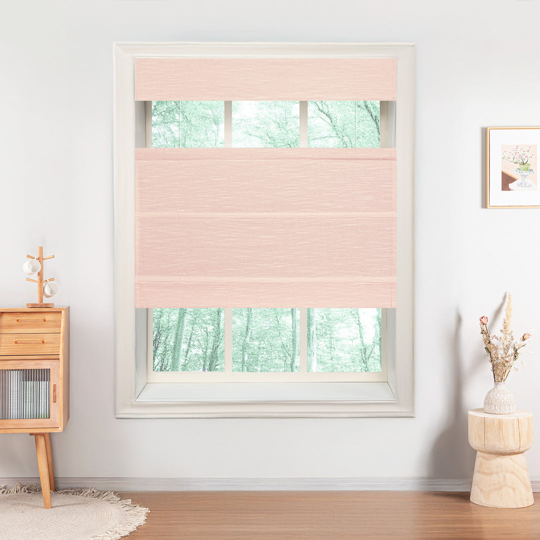 Annie Blackout Flame Retardant Roman Shades & Blinds | Top Down Bottom Up