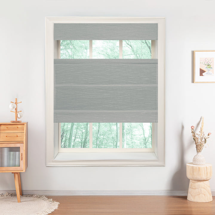 Annie Blackout Flame Retardant Roman Shades & Blinds | Top Down Bottom Up