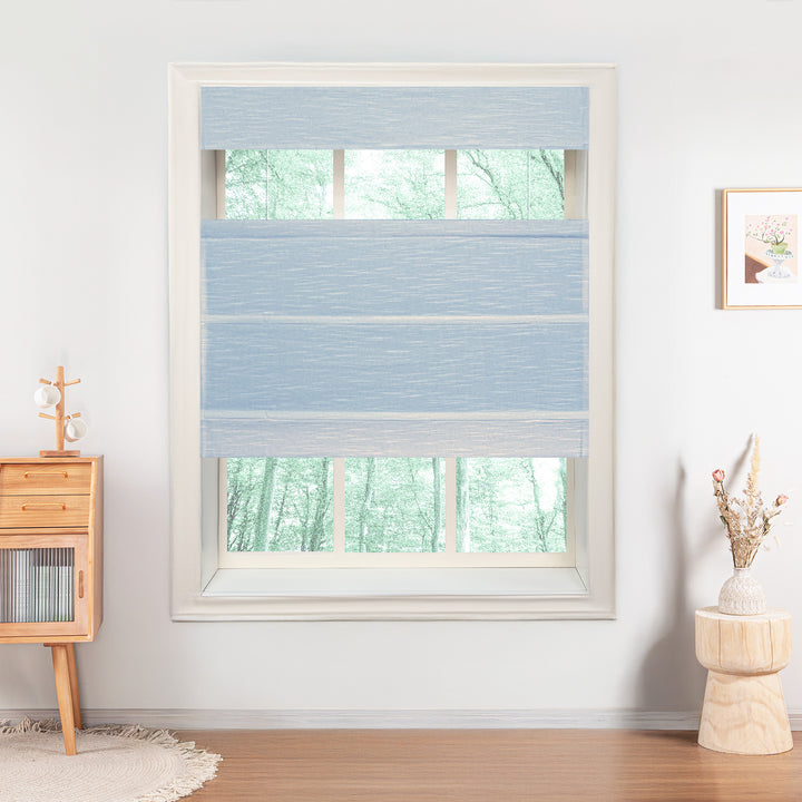 Annie Blackout Flame Retardant Roman Shades & Blinds | Top Down Bottom Up