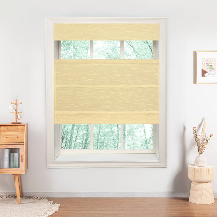 Annie Blackout Flame Retardant Roman Shades & Blinds | Top Down Bottom Up