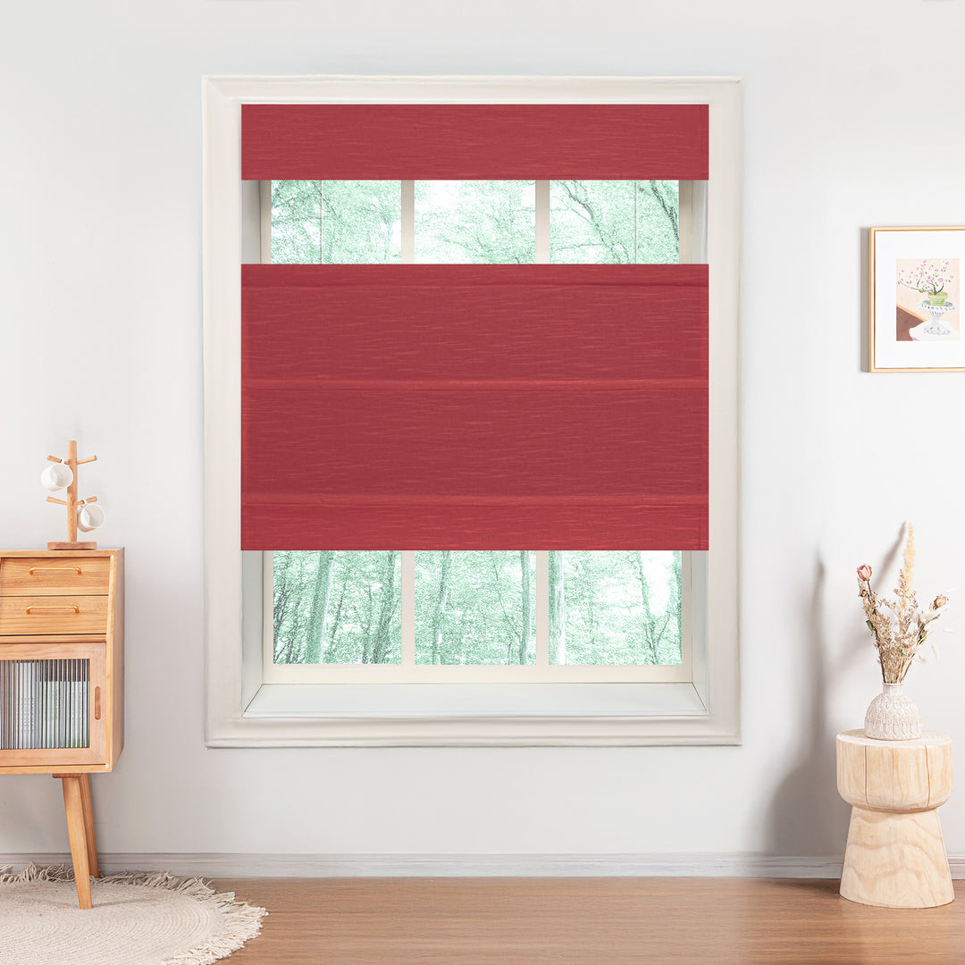 Annie Blackout Flame Retardant Roman Shades & Blinds | Top Down Bottom Up