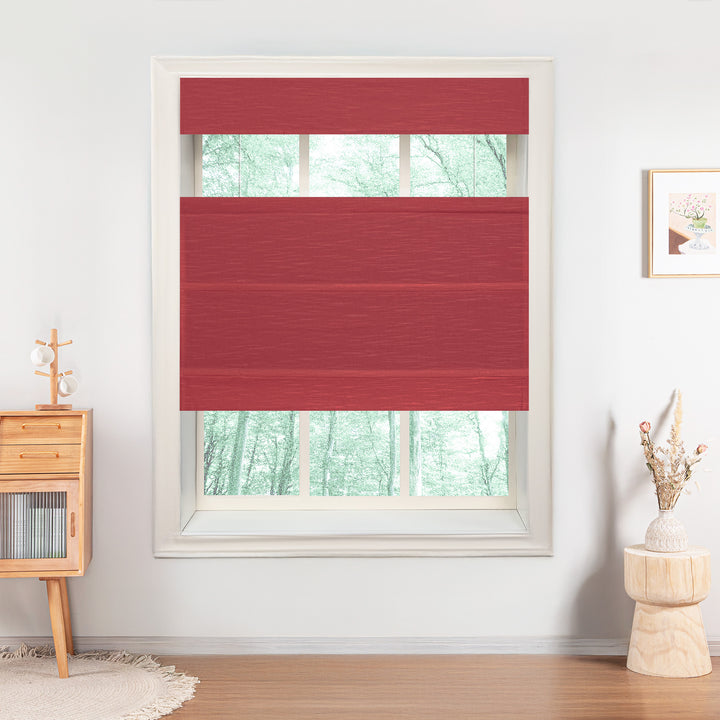 Annie Blackout Flame Retardant Roman Shades & Blinds | Top Down Bottom Up