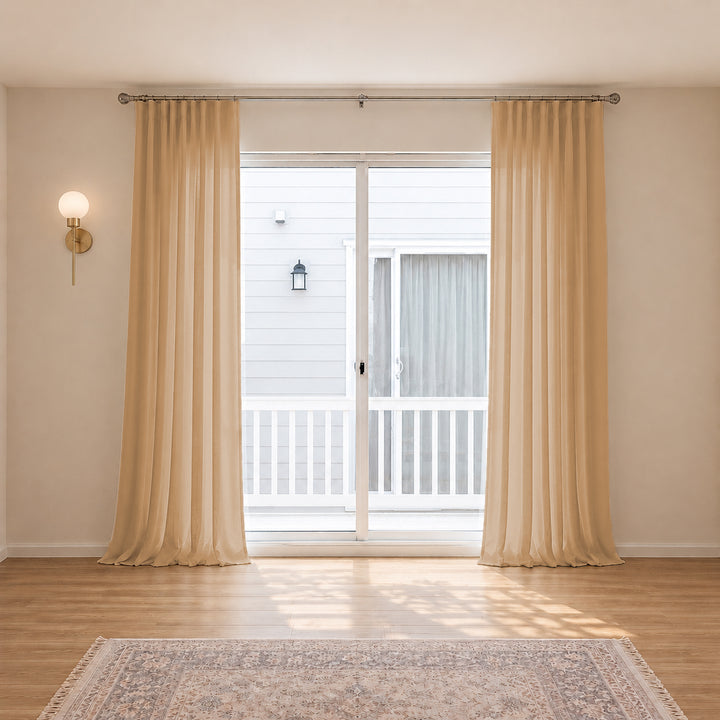 Belgian Flax Linen Curtains & Drapes Pleated