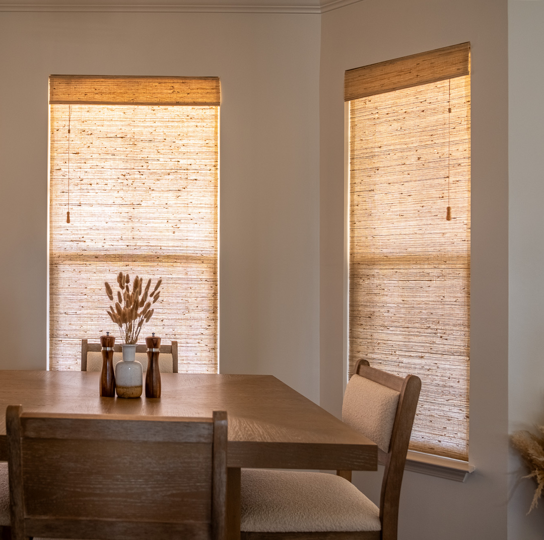 Ramie Woven Bamboo Blinds & Shades Top Down Bottom Up | Beige
