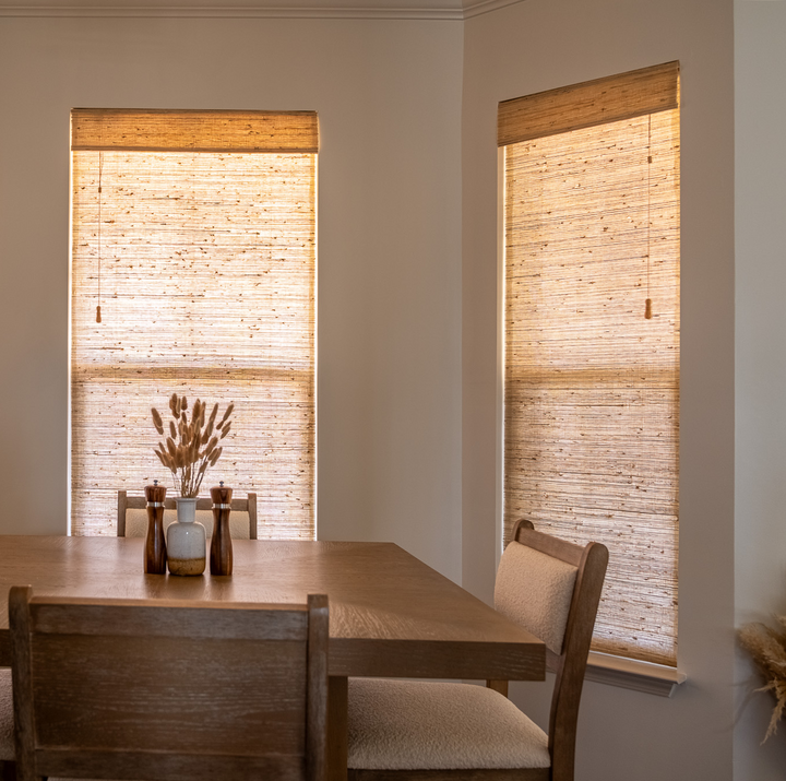 Ramie Woven Bamboo Blinds & Shades Top Down Bottom Up | Beige
