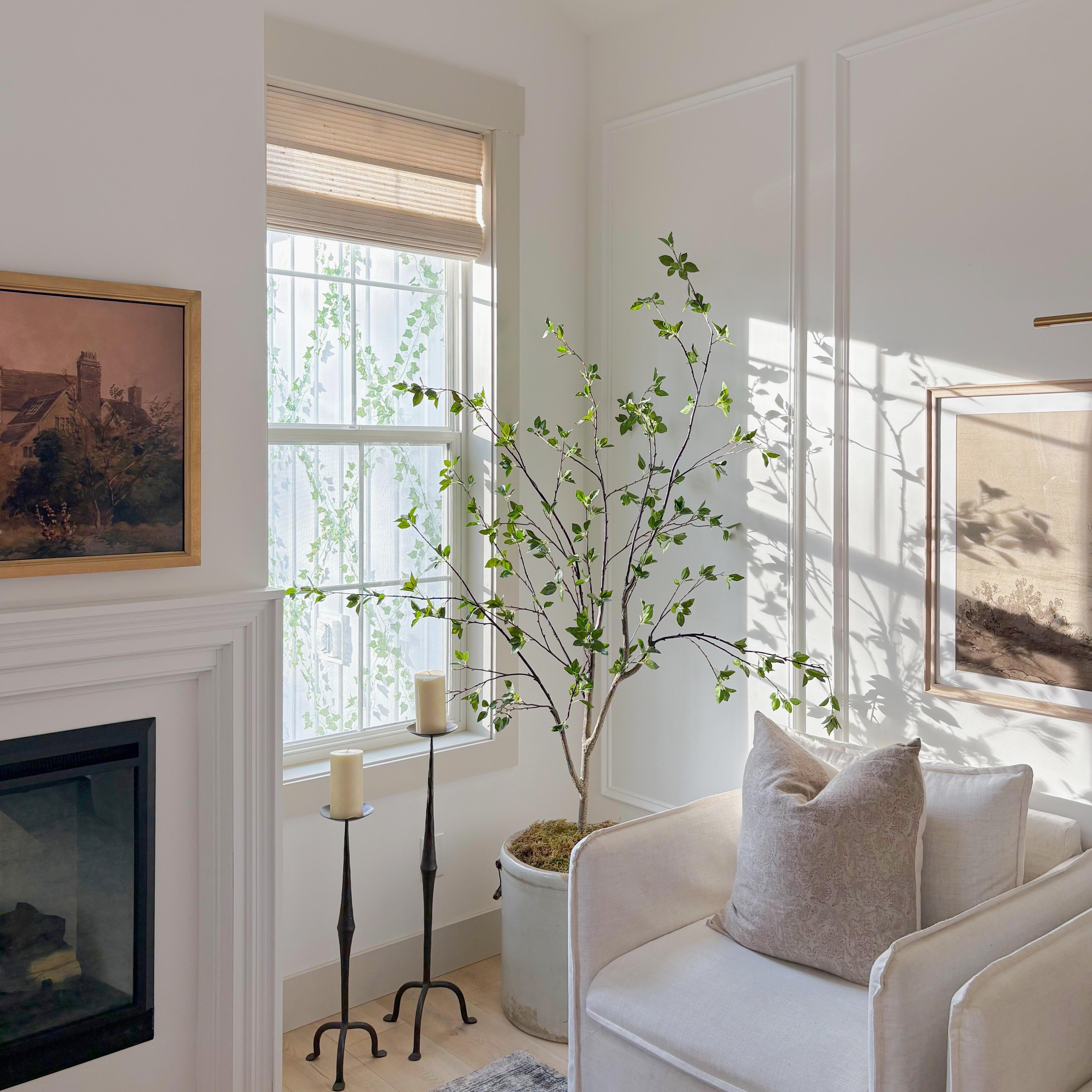 Ramie Woven Bamboo Blinds & Shades Marble White