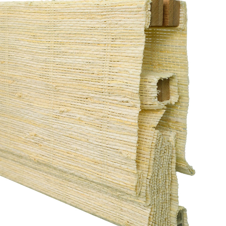 Reed Stripe Bamboo Blinds & Shades | Top Down Bottom Up - Wooden Headrail