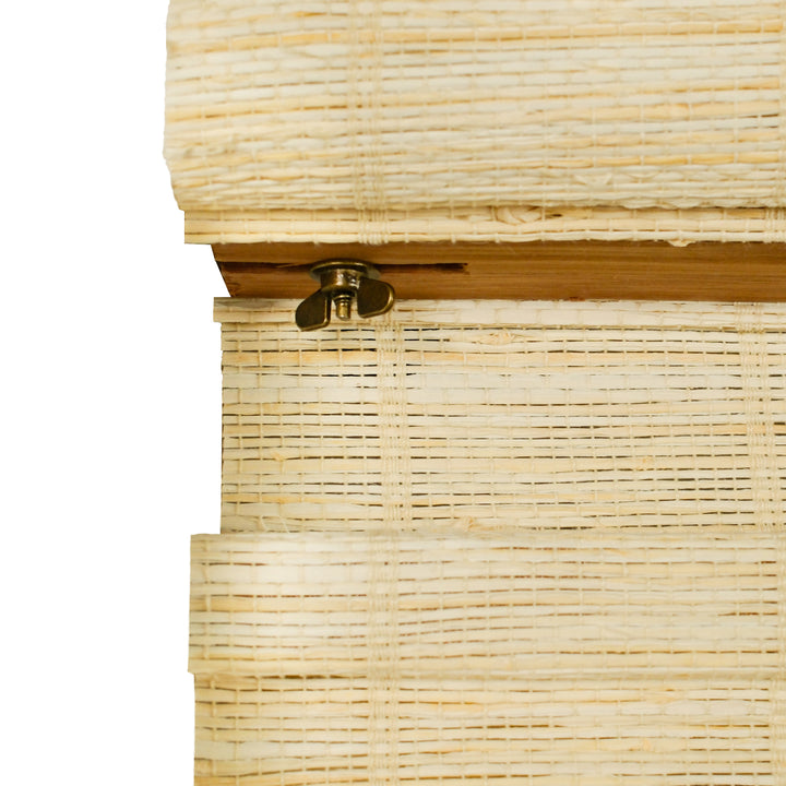 Reed Stripe Bamboo Blinds & Shades | Top Down Bottom Up - Wooden Headrail