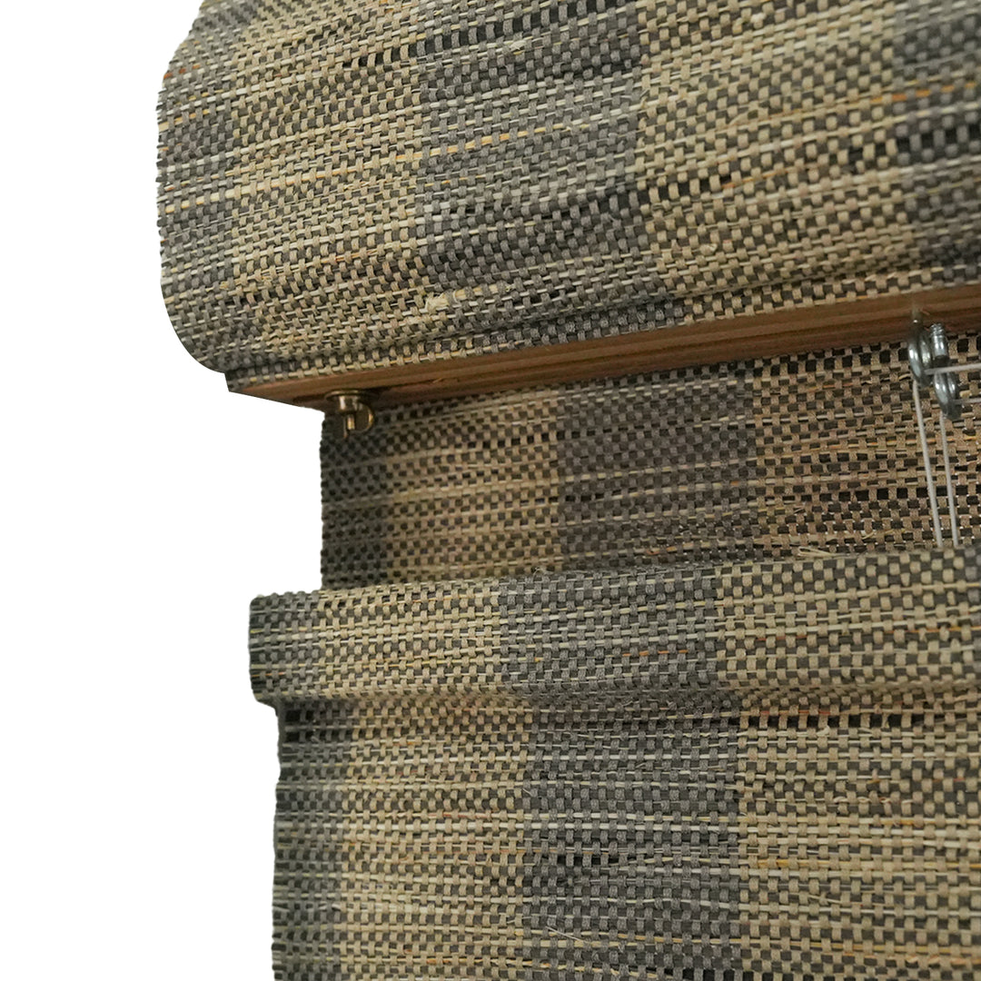 Reed Stripe Bamboo Blinds & Shades | Top Down Bottom Up - Wooden Headrail
