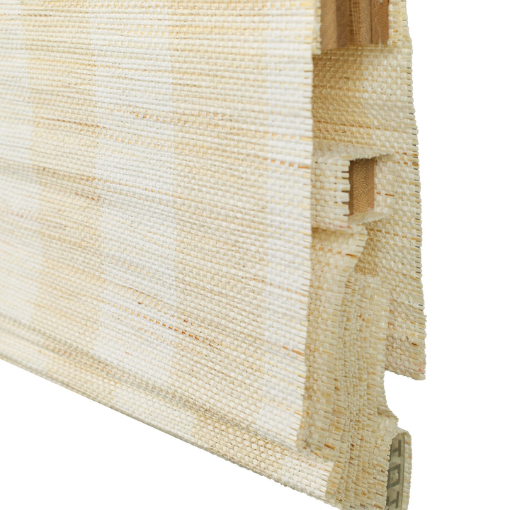 Reed Stripe Bamboo Blinds & Shades | Top Down Bottom Up - Wooden Headrail