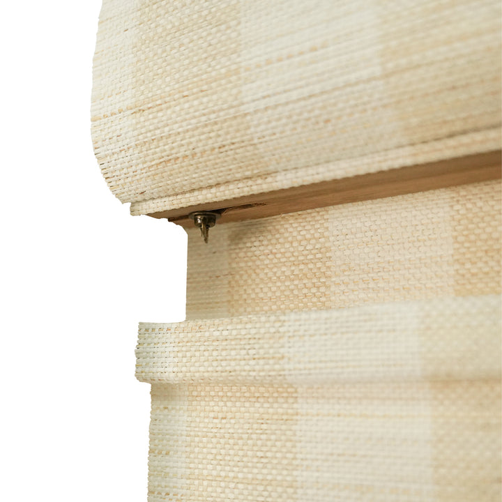 Reed Stripe Bamboo Blinds & Shades | Top Down Bottom Up - Wooden Headrail