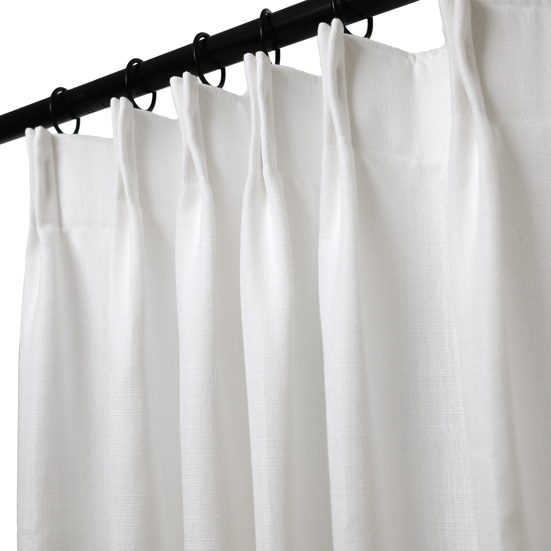 Lily Linen Curtains & Drapes Pleated