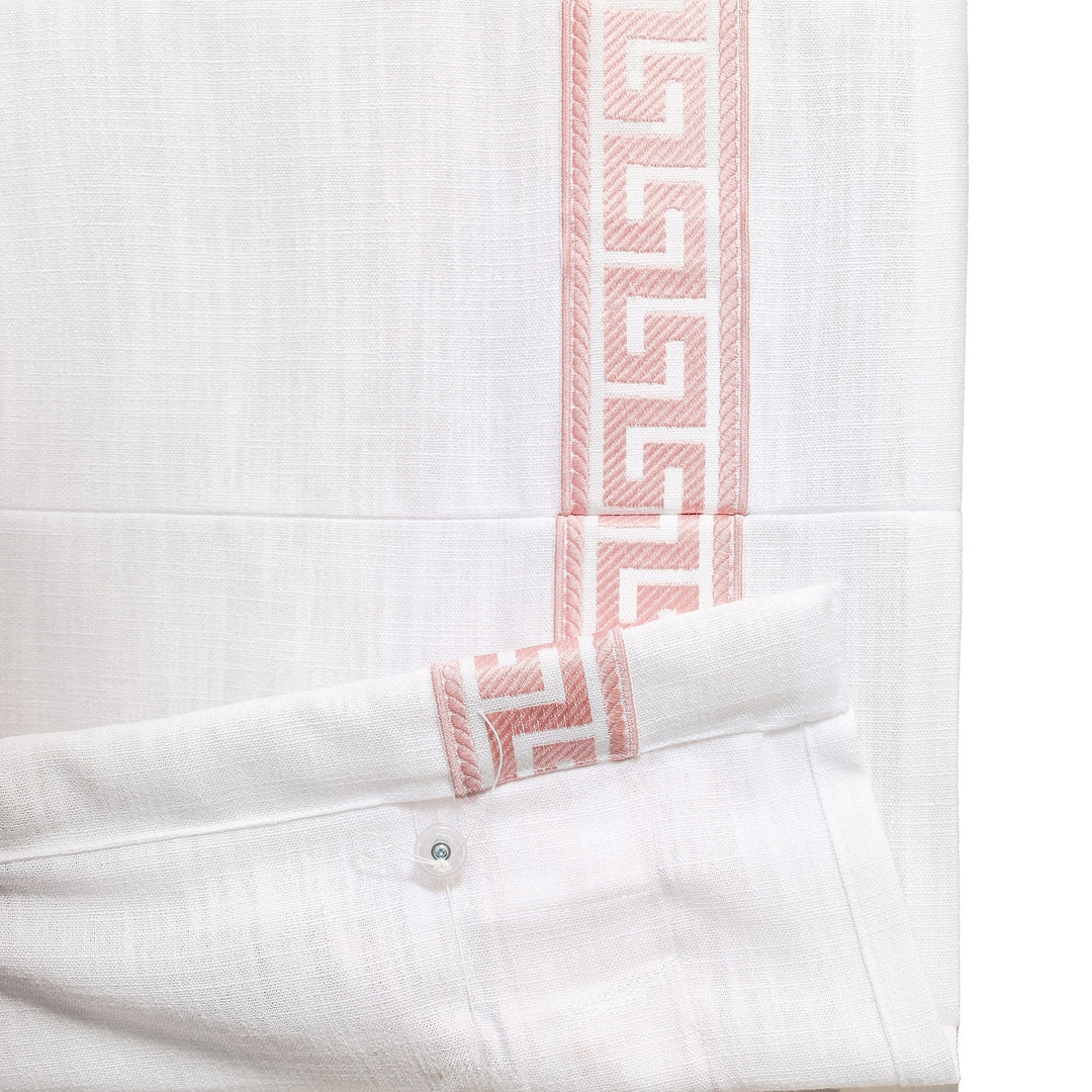 Custom Roman Shade & Blinds with Trim Border