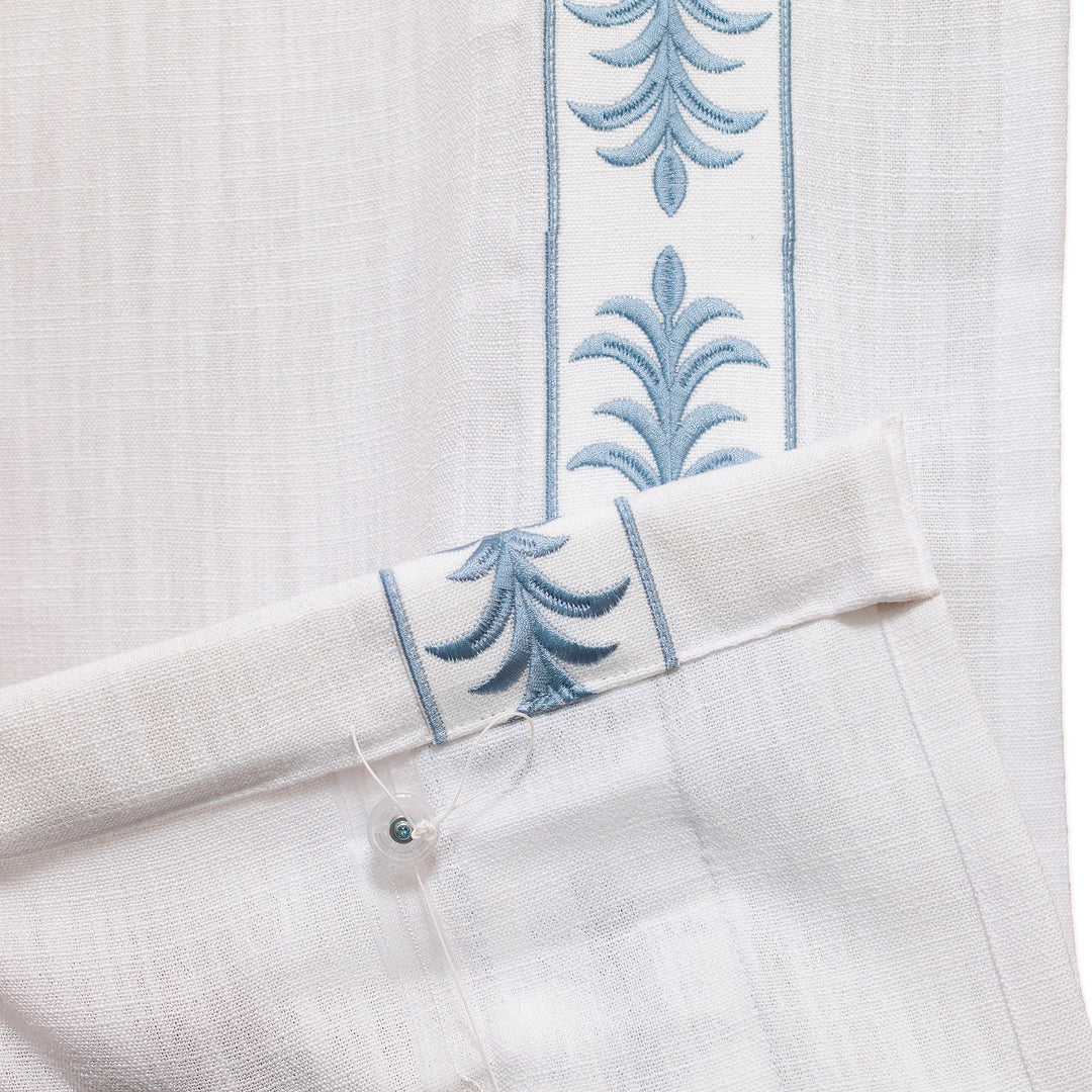 Custom Roman Shade & Blinds with Trim Border