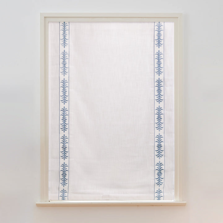 Custom Roman Shade & Blinds with Trim Border