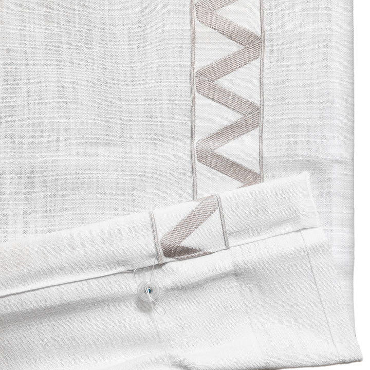 Custom Roman Shade & Blinds with Trim Border