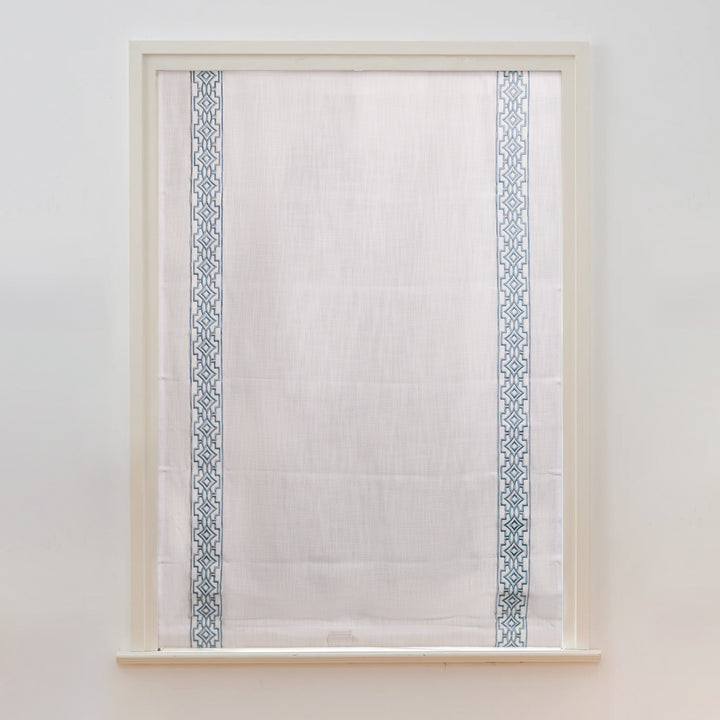 Custom Roman Shade & Blinds with Trim Border