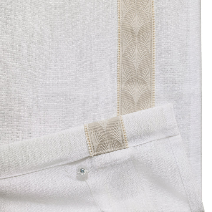 Custom Roman Shade & Blinds with Trim Border
