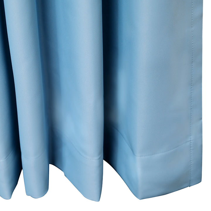 Vista Cotton Blend Physical Blackout Curtains Pleated