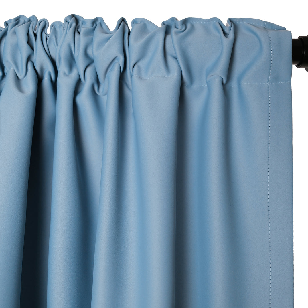 Vista Cotton Blend Physical Blackout Curtains Soft Top