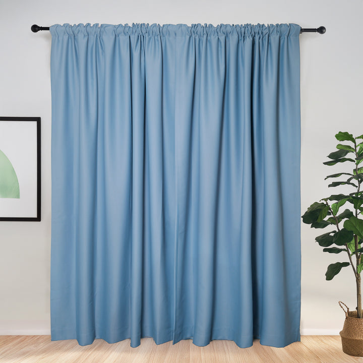 Vista Cotton Blend Physical Blackout Curtains Soft Top
